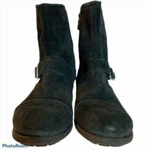 UGG Men\'s Lancing Buckle Black Suede Boots Sz 11.5 main image 10